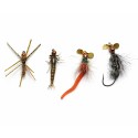 Amis Spinfly Terrestral Set - Stonefly, Squirmy, Spider and Ant