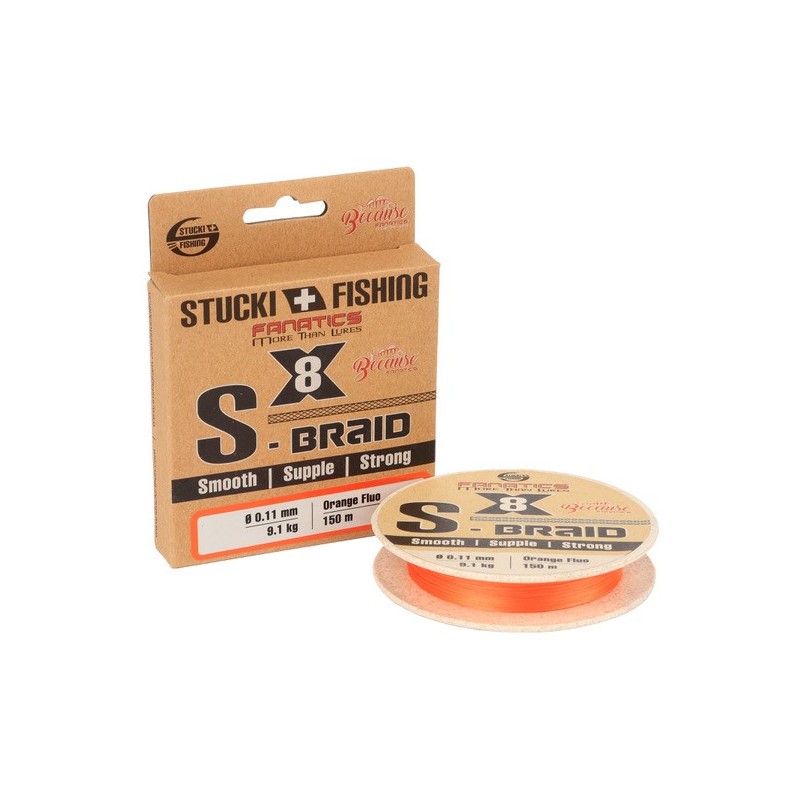 Stucki S-Braid X8 Orange 150 m
