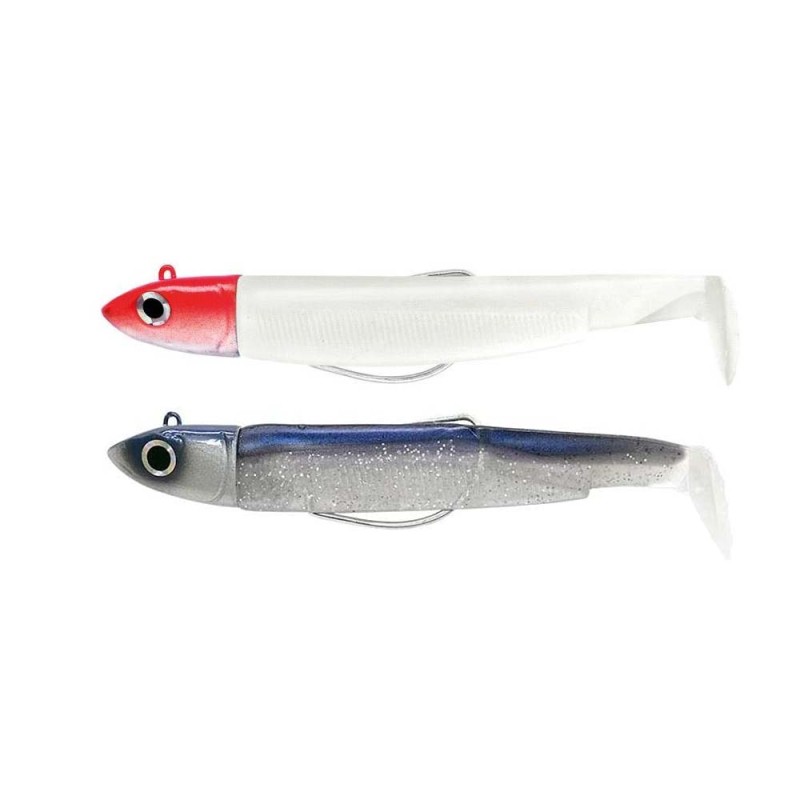 Fiiish Black Minnow Double Combo Offshore n° 1 - White / Red - Electric Blue