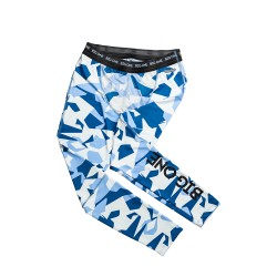 Big One Leggings Protezione Solare UPF50+ "Darsa" Geometric Camo Blue