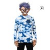 Big One UPF50+ Solar Protection Mesh "Darsa" Geometric Camo Blue