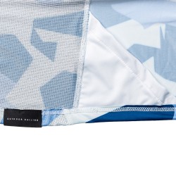 Big One UPF50+ Solar Protection Mesh "Darsa" Geometric Camo Blue