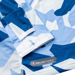 Big One Maglia Protezione Solare UPF50+ "Darsa" Geometric Camo Blue