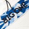 Big One Maglia Cappuccio Protezione Solare UPF50+ "Amazzonia" Geometric Camo Blue