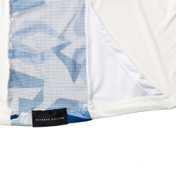 Big One Maglia Cappuccio Protezione Solare UPF50+ "Amazzonia" Geometric Camo Blue