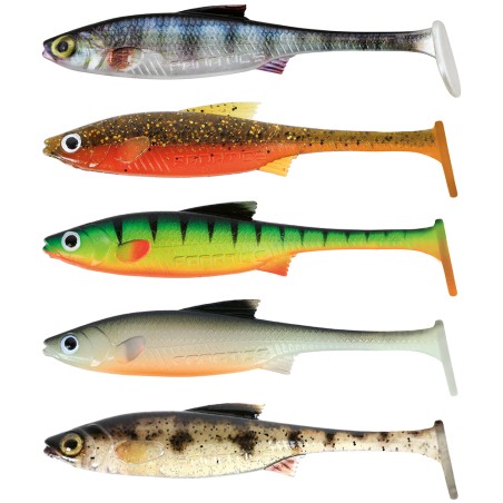 5 pz Esche Da Pesca 80mm 9.5g Wobblers T Coda Esca Morbida Esche